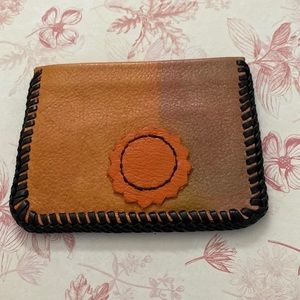 Handmade leather card case
